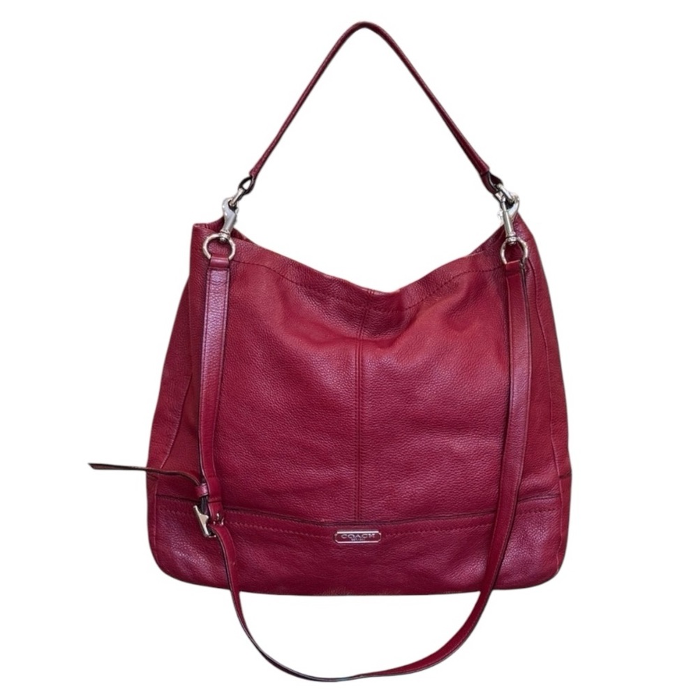 Coach Park Pebble‎ Leather 23293 Hobo Shoulder Bag